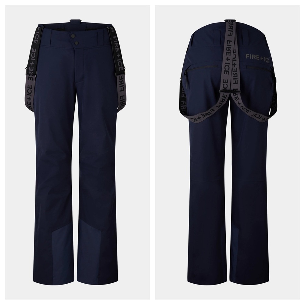 Bogner Fire & Ice Scott Ski Snow Insulated Bibs in Dark Blue